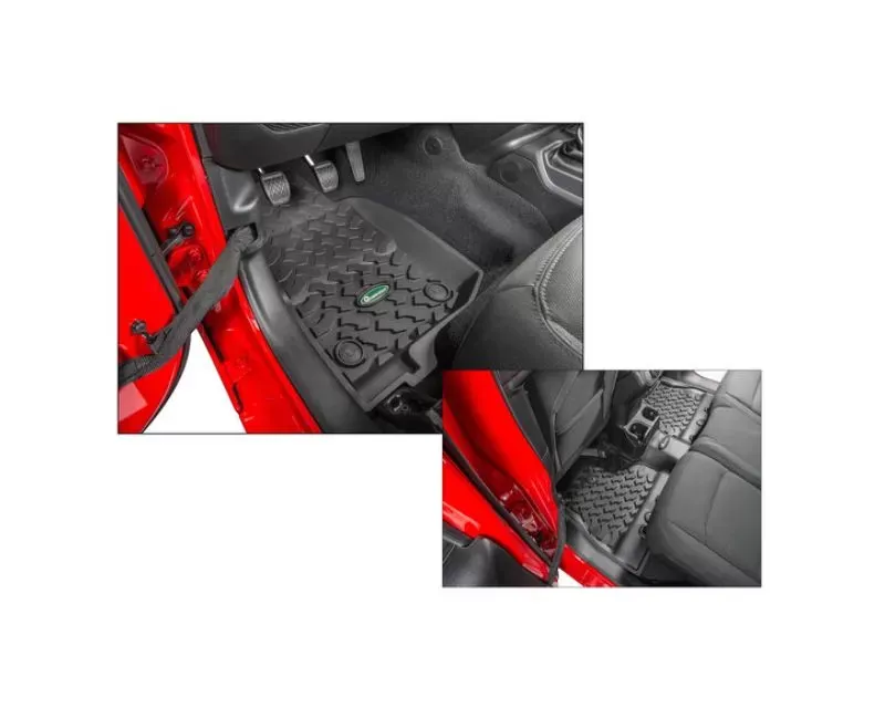 Quadratec Ultimate All Weather Floor Liners Jeep Wrangler Unlimited 4-Door JL 2018-2021 - 14254 0404 07